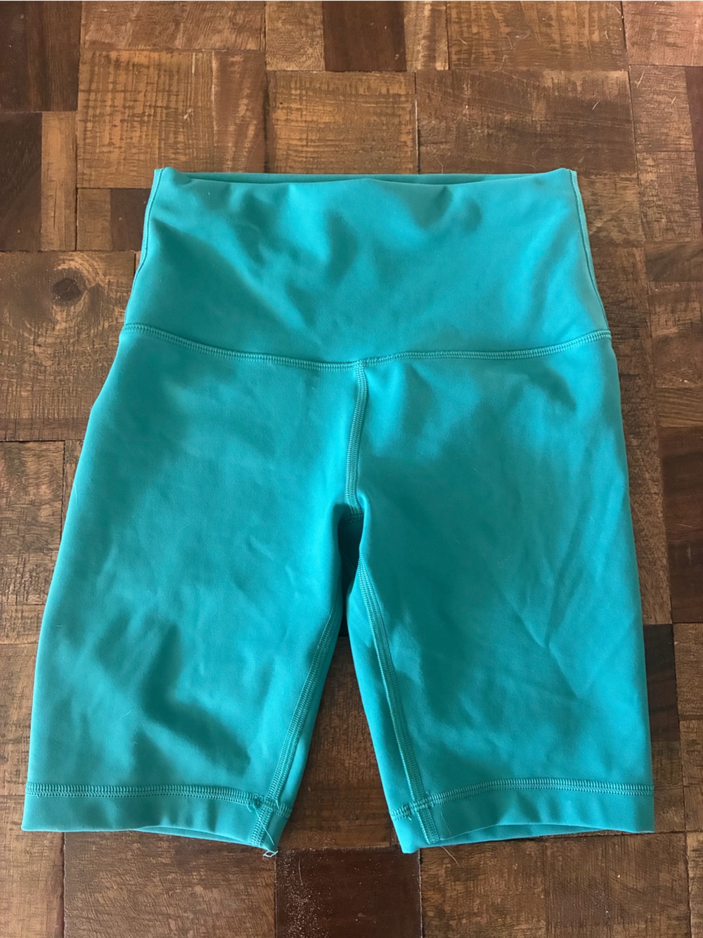 lululemon athletica Teal High-Rise Bike Shorts